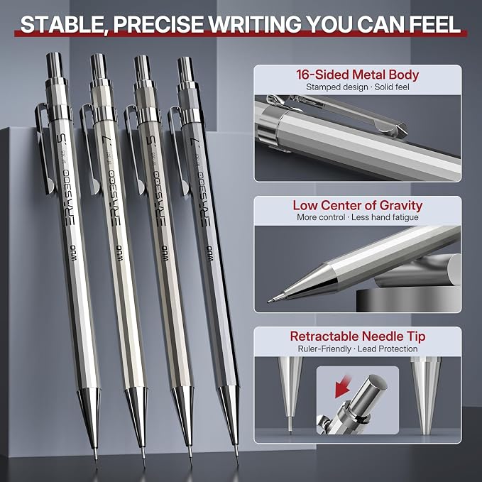 WUO 0.5&0.7mm Mechanical Pencil Set - Image 3