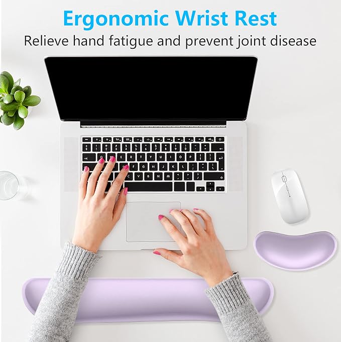 Dapesuom Enlarge Keyboard Wrist Rest, Memory Foam Wrist Cushion - Image 6