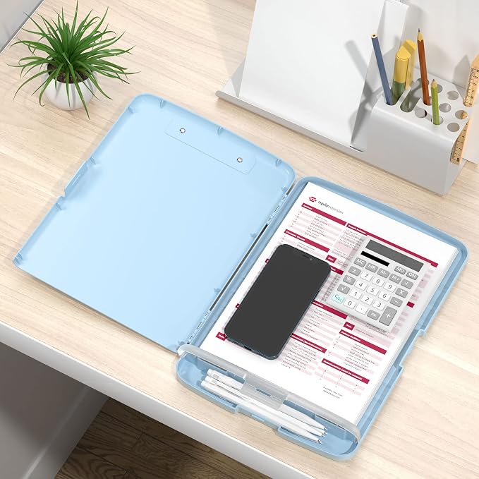 Rimilak Clipboard with Storage, 8.5 x 11'' High Capacity Clip Board, - Image 7