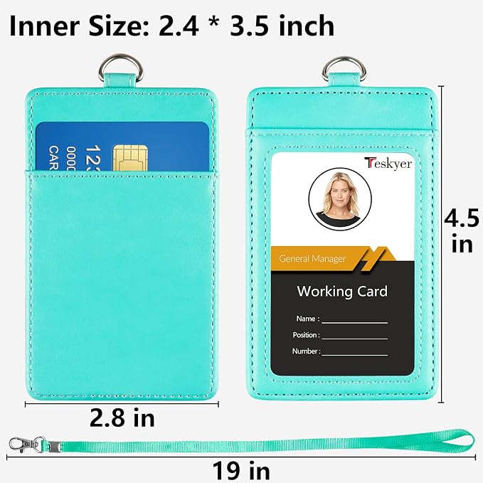 Teskyer Leather ID Badge Holder - Image 3