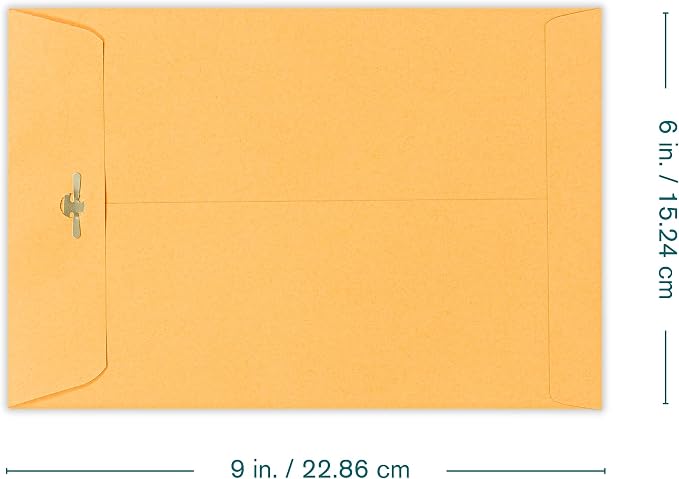 6x9 Clasp Envelopes – 10 Pack Brown Kraft Catalog Envelopes - Image 2