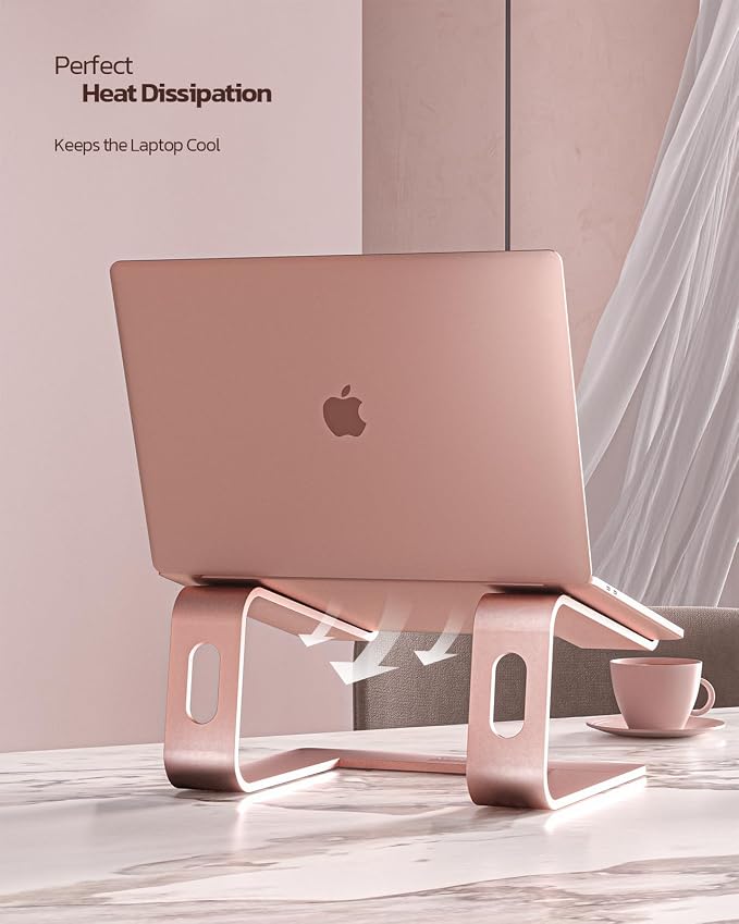 Nulaxy Laptop Stand, Ergonomic Aluminum Laptop Computer Stand, Detachable - Image 2