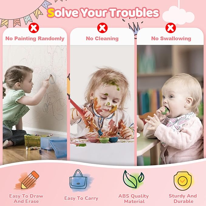 Kikidex Magnetic Drawing Board, Toddler Girl Toys - Image 3