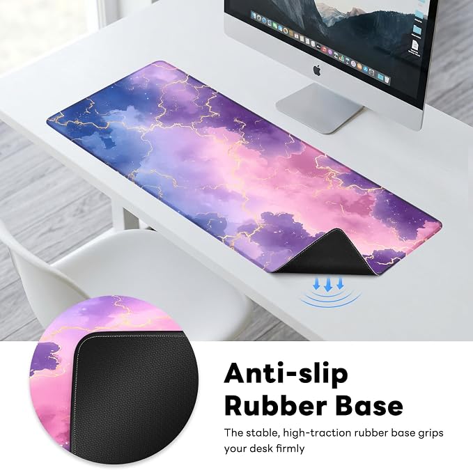 Desk Mat, Big Desk Pad, 31.5x11.8 Inches Extended Big Gaming Mouse Pad - Image 6
