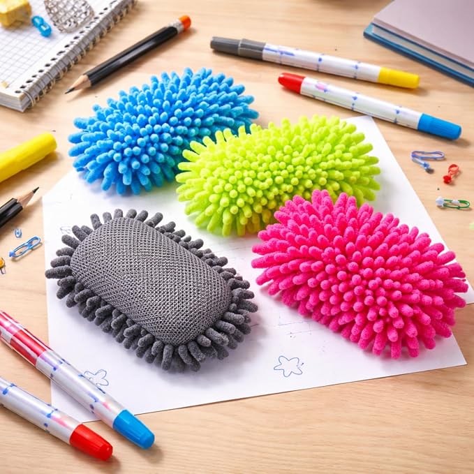 Epakh 4 Pieces Dry Erase Board Magnetic Whiteboard Dry Erase Erasers Washable - Image 6