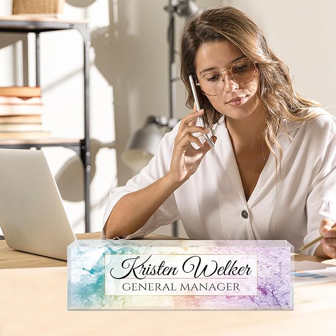 Personalized Office Name Plate for Desk - Image 2