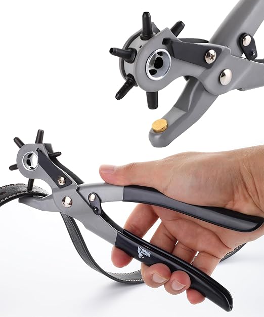 UNCO- Leather Hole Punch Tool, 3/16" | 6 Different Hole Sizes, Durable Hole by Unco