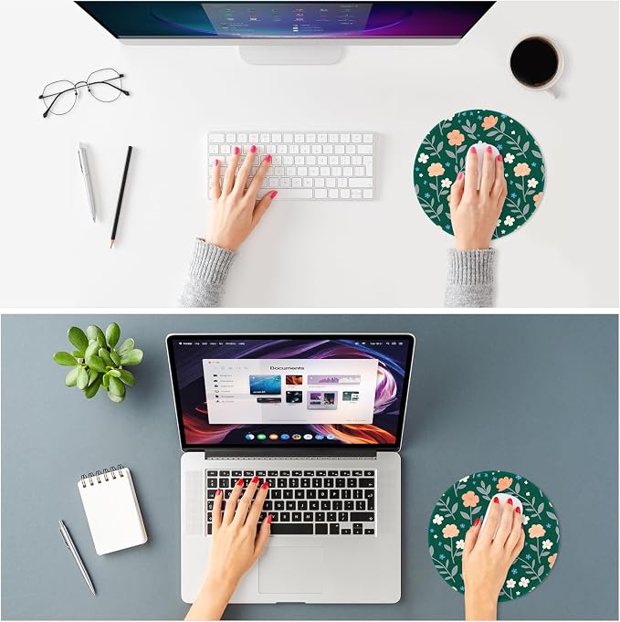 ITNRSIIET Mouse Pad Non-Slip Rubber Base Smooth Surface Stitched Edges - Image 2