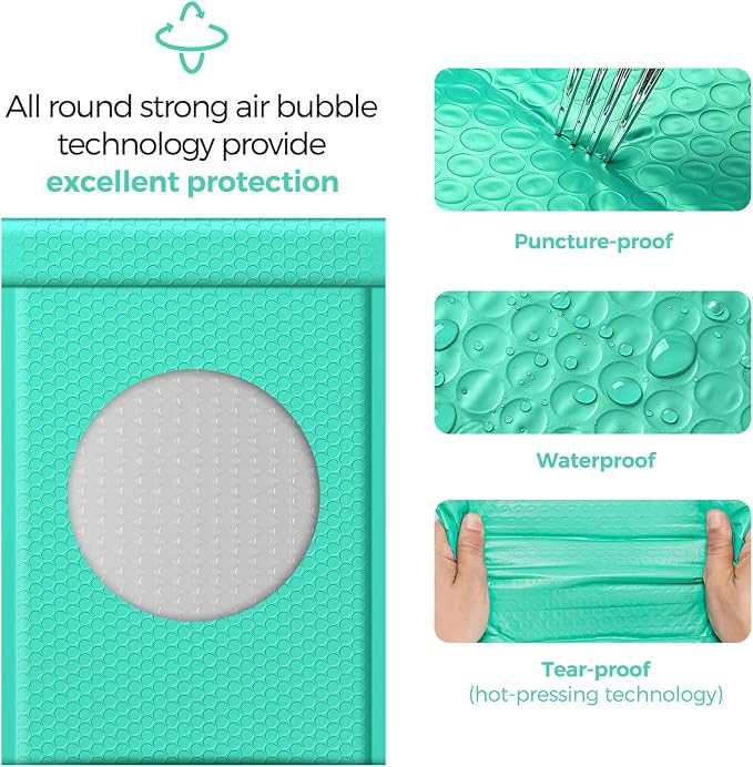 Fuxury Bubble Mailers 10.5x16 Inch 25 Pack Self Seal Padded Envelopes Large - Image 4