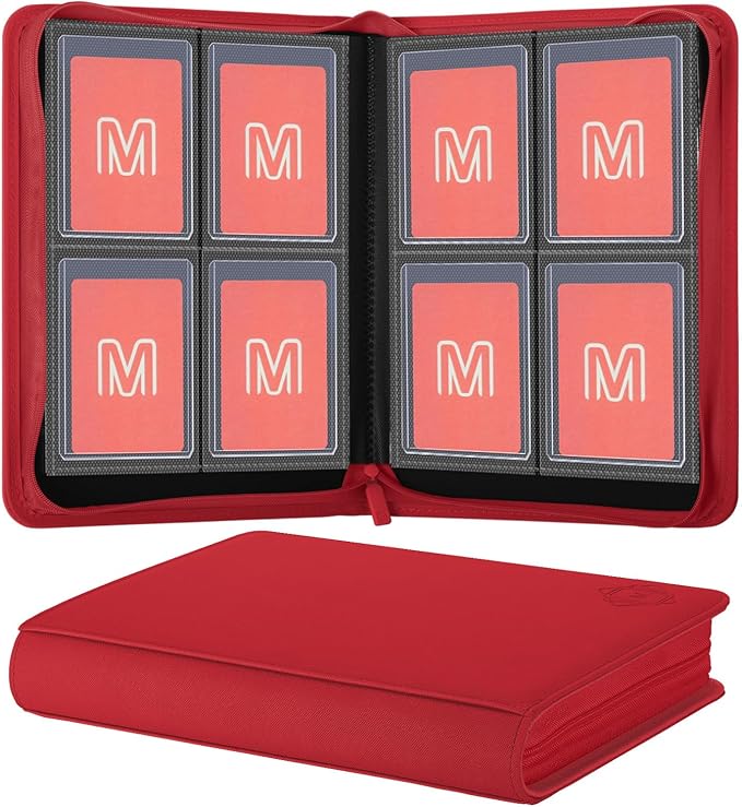 Toploader Binder, 4-Pocket Side Load Trading Card Album, Holds 128 Cards by MOSLA
