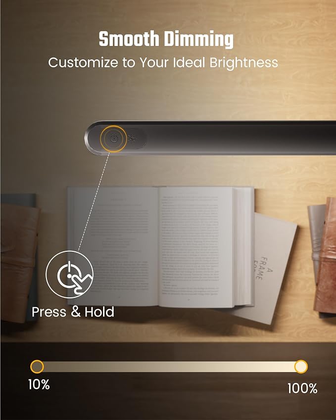SUPERDANNY Eye-Caring LED Desk Lamp 360° Flexible Gooseneck Work Lamp - Image 6
