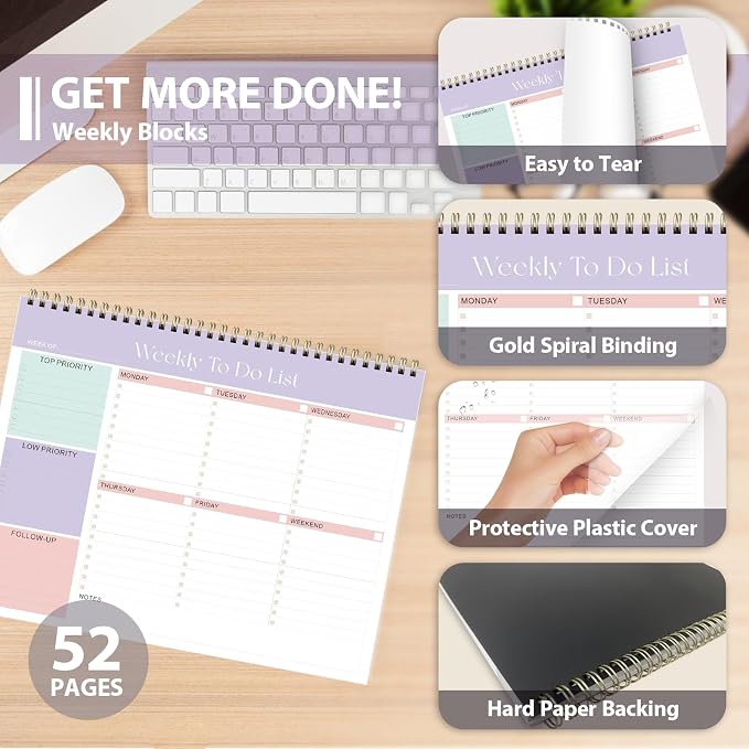 Weekly To Do List Notepad, Undated Planner - Image 5
