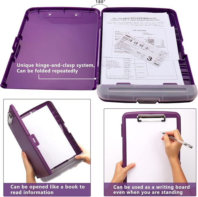 SFLHHDM Purple Clipboard, Clip Boards 8.5x11, Teacher Clipboards - Image 6