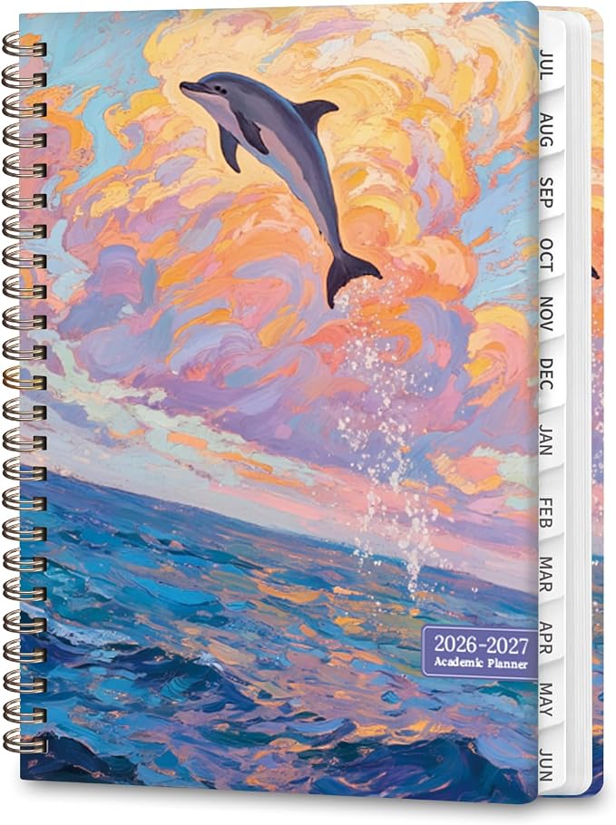 Planner 2026-2027, Weekly and Monthly Academic Year Calendar Planner, July 2026 by VALOME
