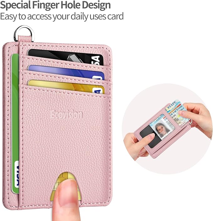 Slim Minimalist Front Pocket Wallet, RFID Blocking Credit Card Holder Wallet - Image 6