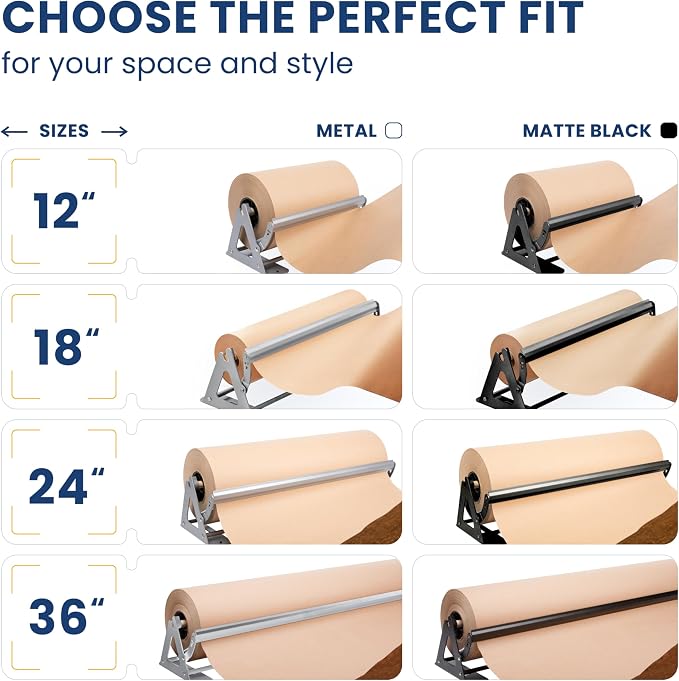 DIY Crew 12 Inch Paper Roll Dispenser and Cutter - Image 10