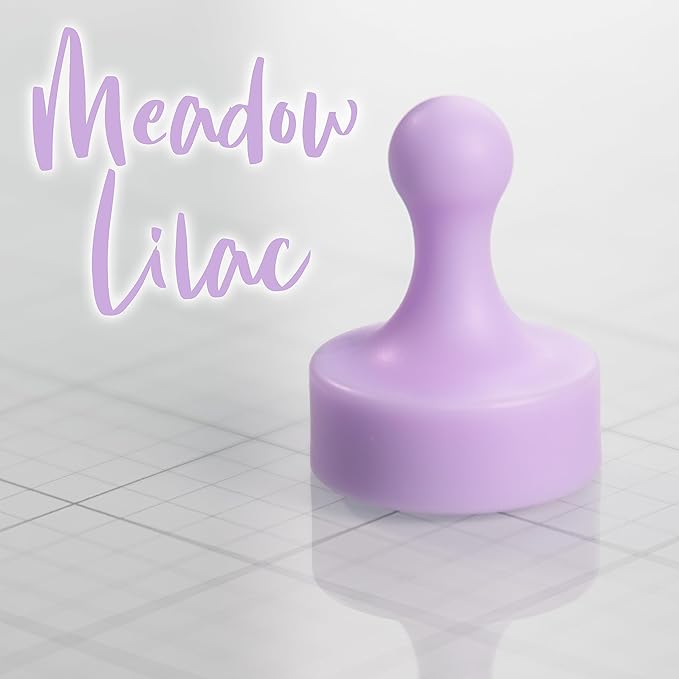 GLASSBOARD STUDIO Powerful Neodymium Magnets, Pawn-Shaped - Strong Fridge/Refrigerator and Whiteboard Magnet, Ideal for Office, Kitchen, Crafts - Rare Earth, Heavy Duty (3, Meadow Lilac)-DeskLoop Office