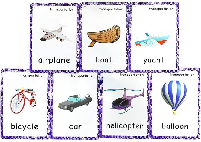 SANTSUN Set of Transportation Flashcards - Image 3