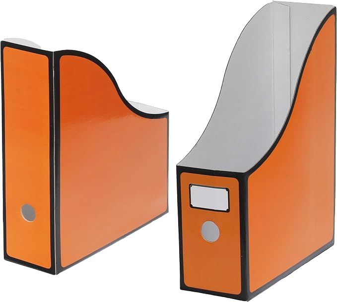 Simple Houseware 6-Pack Magazine File Holder Box, Foldable Cardboard Organizer - Image 5