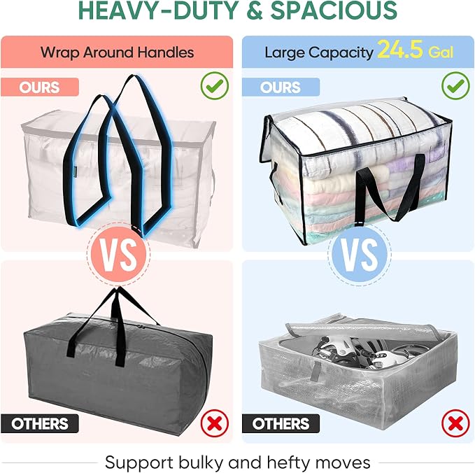 BALEINE 16-Pack Oversized Moving Bags - Image 4