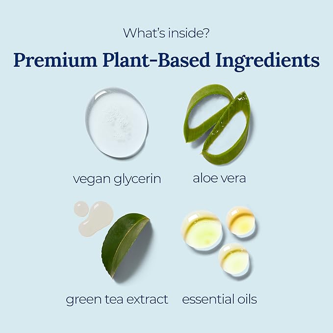 3-Mint Gel Hand Sanitizer | Soothing, Moisturizing, Hydrating | Travel Size | With Aloe Vera & Green Tea Extract | Mint Oil Blend with Peppermint Essential Oil | For Cars, Backpacks, Travel | 6-pack-DeskLoop Office