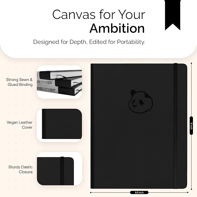 Panda Planner Pro A4 Daily Planner 2026, 6 Month, Large 8.5x11, weekly & - Image 7