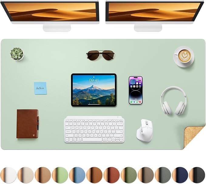Aothia Cork Desk Mat by AothiaSimpleNaturalUnique