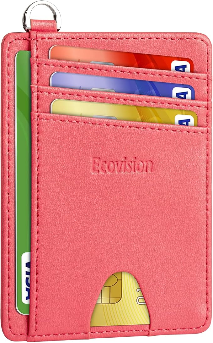 Slim Minimalist Front Pocket Wallet, RFID Blocking Credit Card Holder Wallet by Ecovision