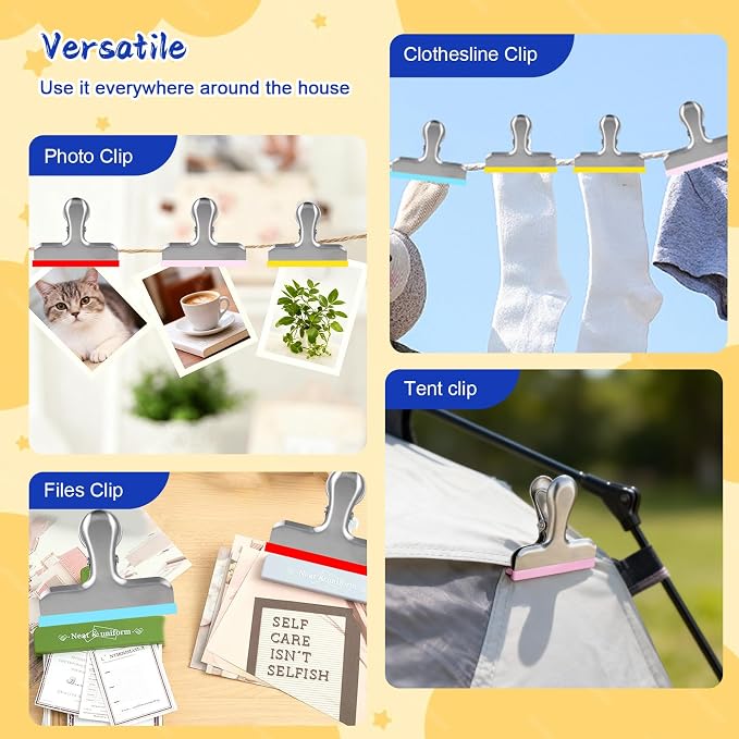 Magnetic Chip Clips, Stainless Steel Chip Bag Clips - Image 3
