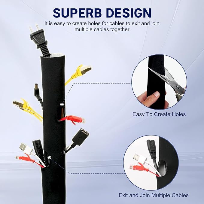 Cable Management Sleeve 10ft - Image 2