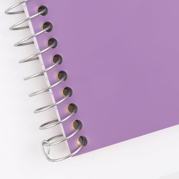 Five Star Spiral Notebook, 2 Subject, College Ruled Paper, 80 Sheets, Amethyst - Image 6