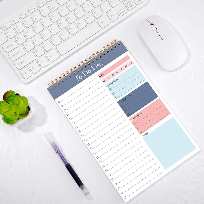 Thenshop 6 Pack To Do List Notepad Daily to Do List Notepad 6.5 x 9.8 Inches - Image 5