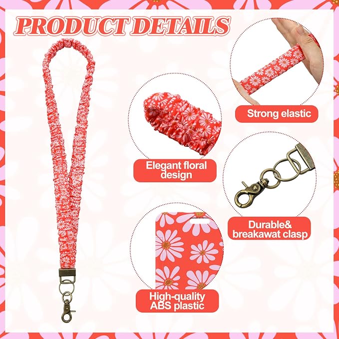 Gilprop 1 Pcs Scrunchie Teacher Lanyards - Image 4