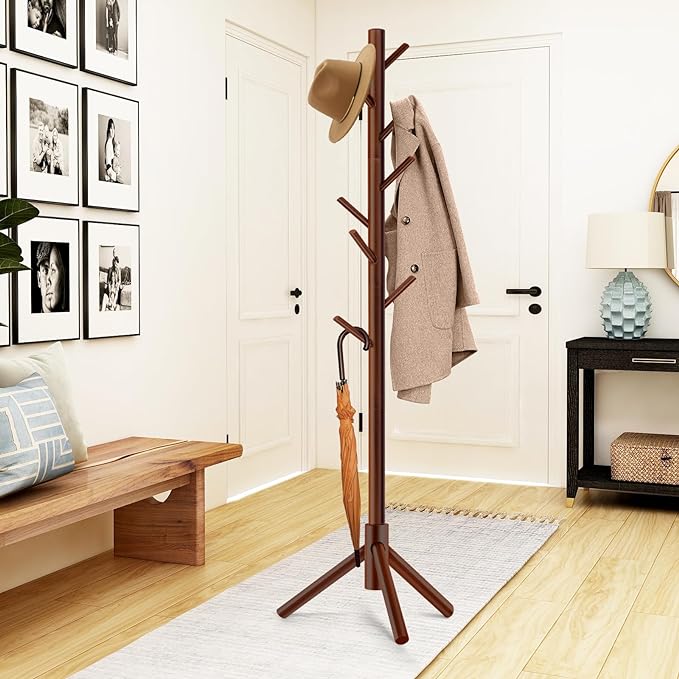 WANGMUXIA 2 PCS Coat Rack, Freestanding Coat Rack - Image 2