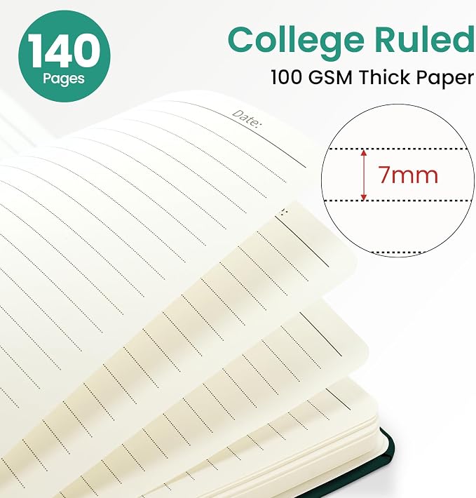 ZOTIA Lined Spiral Journal for Women, A5 Hardcover Cute Notebook for Work & - Image 2
