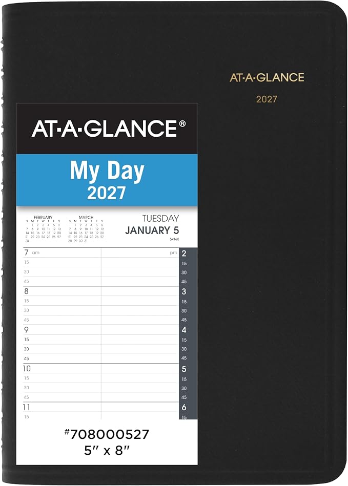 AT-A-GLANCE 2027 Appointment Book Planner, Quarter-Hour by AT-A-GLANCE