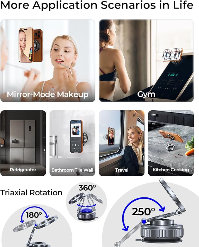 【Upgraded】for Magsafe Car Mount 360° Adjustable Magnetic Phone Holders - Image 6
