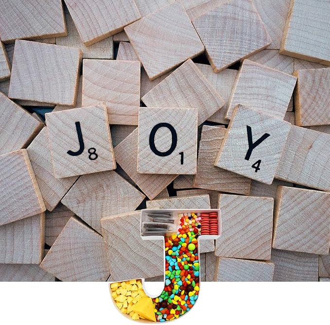 Cardboard Letter Fillable Charcuterie Board Candy Food Tray, 12.2 inch - Image 3