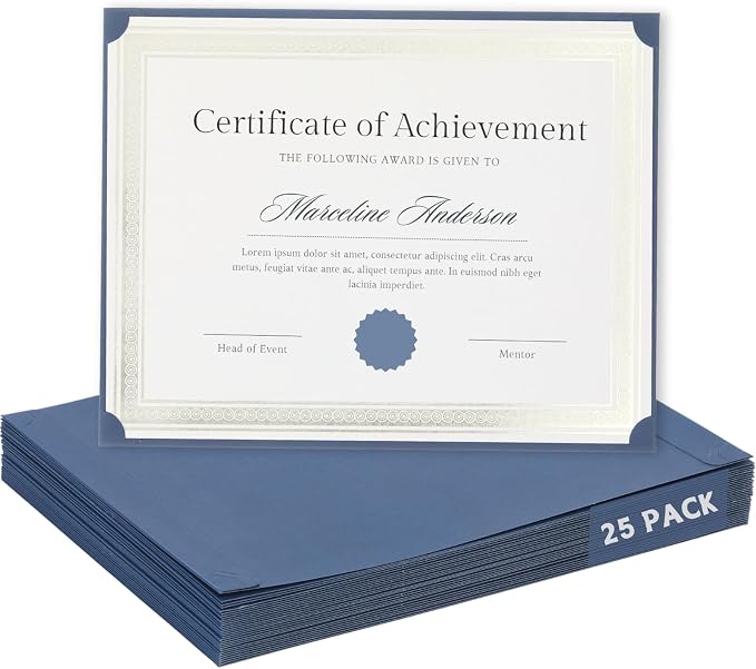 Single Sided Certificate Holders by Apprabbr