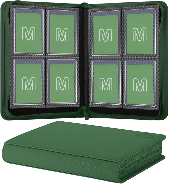 Toploader Binder, 4-Pocket Side Load Trading Card Album, Holds 128 Cards by MOSLA