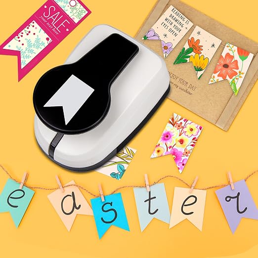 Paper Punches Tag Punches for Paper Crafts Banner Scrapbook Hole Punch 1.9 inch - Image 4