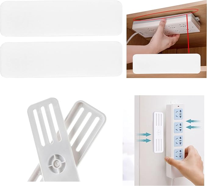 Self Adhesive Power Strip Holder 4 Pack - Image 4