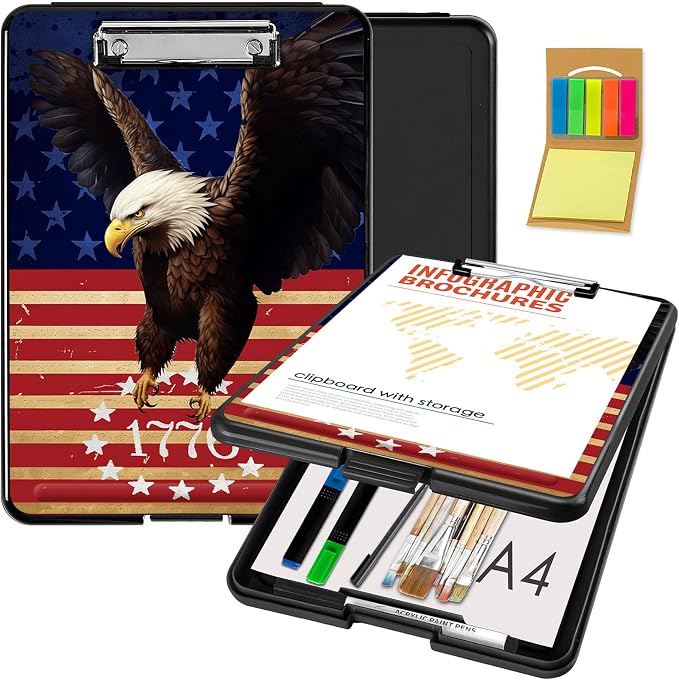 Clipboard with Storage, Office Supplies Nursing Clipboards Folder with Pen by CAPAUNVDA