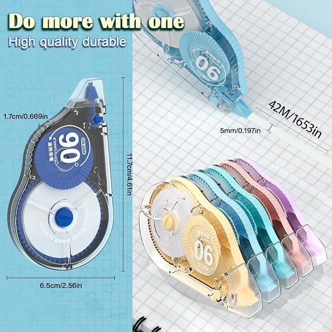 CHANGLi Extra-long Precision White Correction Tape 10-PACK–Instant Coverage - Image 6