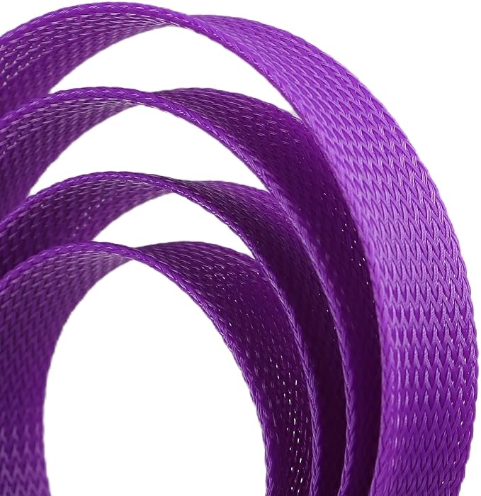 25ft PET Expandable Braided Cable Sleeve 13/16inch Pet Braided Cable Sleeve - Image 2