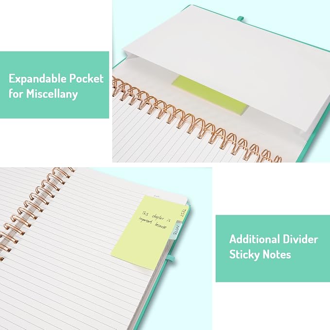 Forvencer Lined Spiral Journal Notebook - Image 5