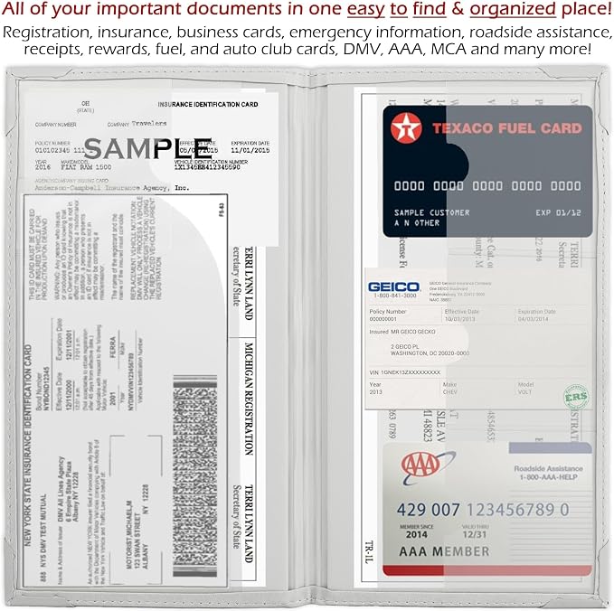 Auto Insurance and Registration Card Holder - Image 4