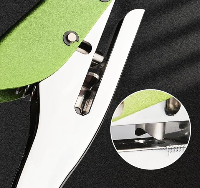 Hole Punch, Heavy Duty Hole Puncher Single Hole Punch Handheld Paper Punch Hole Puncher Single Small Hole Punch One Hole Punch for Paper Crafts Cards Tags Scrapbook- 1/4 inch-6mm-DeskLoop Office