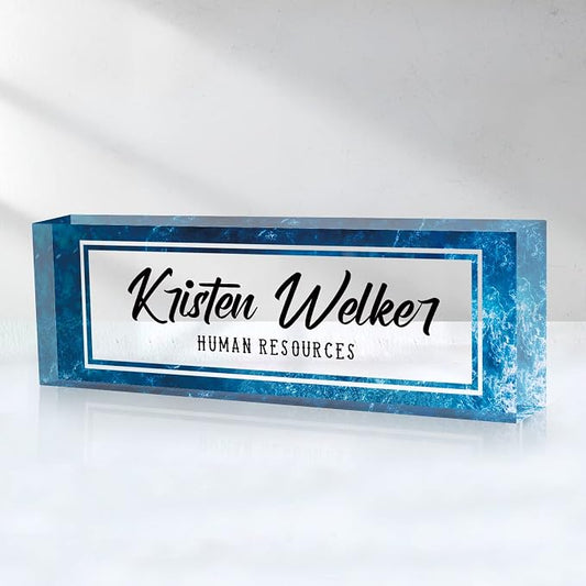 Custom Name Plate for Desk, Desk Name Plate Personalized, Office Decor for by SalaGraphics
