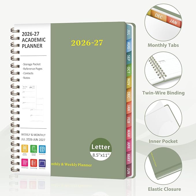 Planner 2026-2027, Weekly and Monthly Academic Year Calendar Planner, July 2026 - Image 4